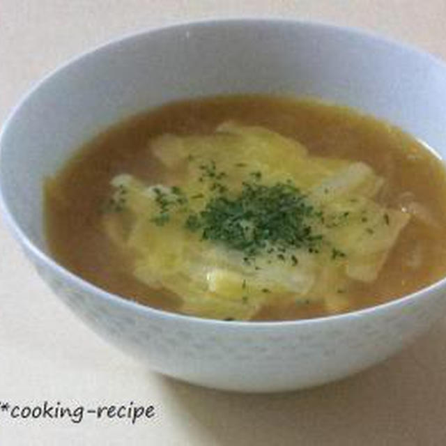 オニオングラタン風スープ