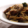 サバ缶と玉ねぎのパスタ