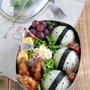甘辛スペアリブとおにぎりのお弁当～学童保育のお弁当～