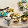 豚こまキャベツのガリバタ炒め定食の夜ごはん