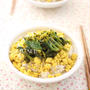 卵みたいな豆腐そぼろと菜の花の春色丼