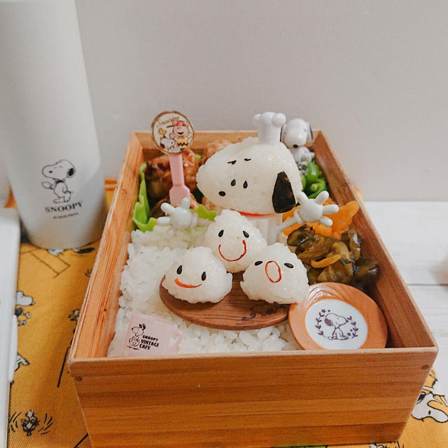 顔こにぎり弁当〖おままごと弁当＊スヌーピーシェフ〗