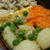 ジャガイモとグリーンピースと焼肉飯弁当