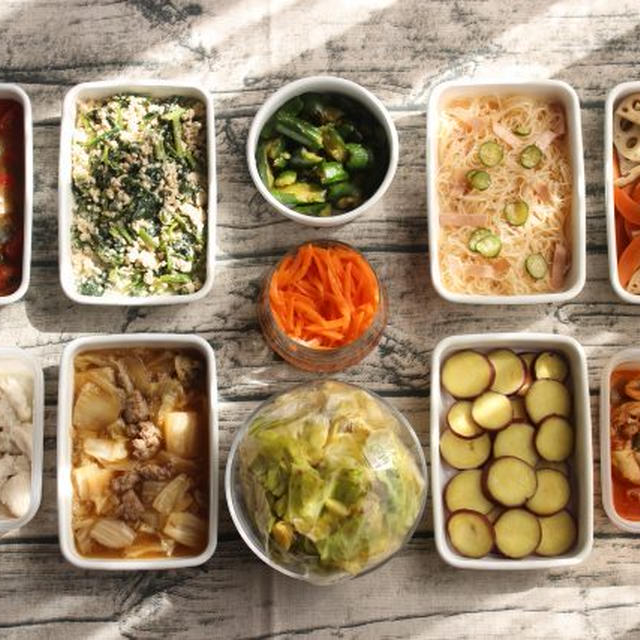 120分で11品。鶏肉の節約おかず中心。作り置きレシピ一週間と簡単常備菜レポート（2019年2月23日）