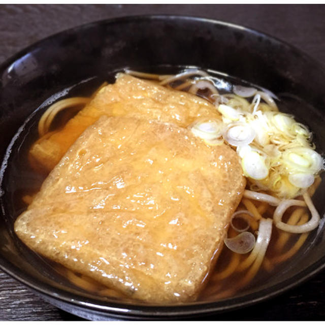 自宅で立ち蕎麦気分「きつねそば」