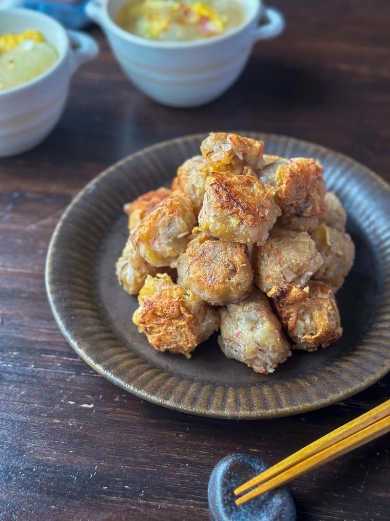 これはおやつにもぴったり☆レンコンと厚揚げのカリカリ唐揚げ