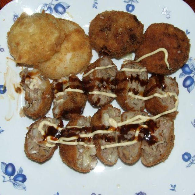 お好み焼きコロッケ＆簡単和風スープカレー