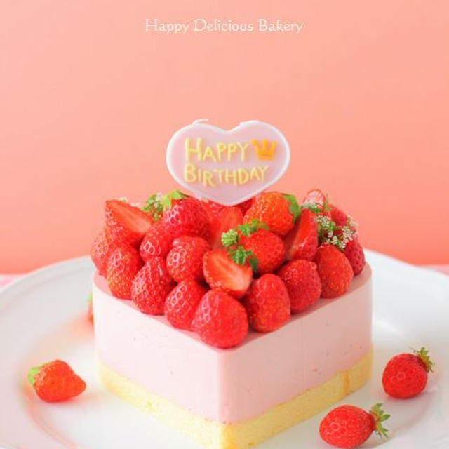 バースデーストロベリーチーズケーキ♪