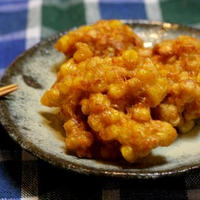 とうもろこしと小エビのかき揚げ