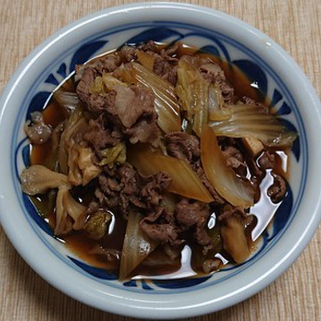 牛肉と白菜のすき煮：ひとり居酒屋2日目、その１