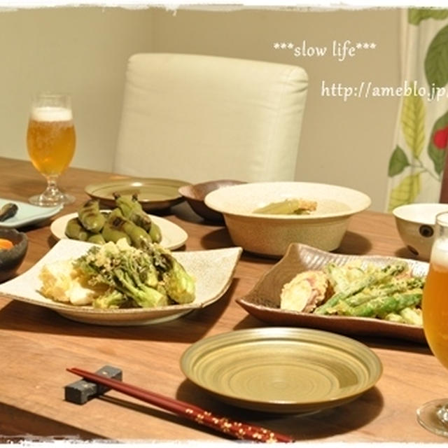 【春野菜たっぷりの食卓】
