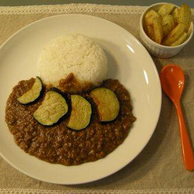 ひき肉のカレー。