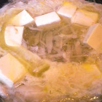 ヤマキの割烹白だしを使ったごぼう鍋。