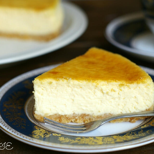 チーズケーキを焼きました♪