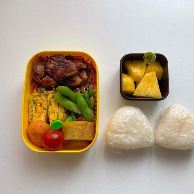 今日のお弁当!今日は初おかず入れました!