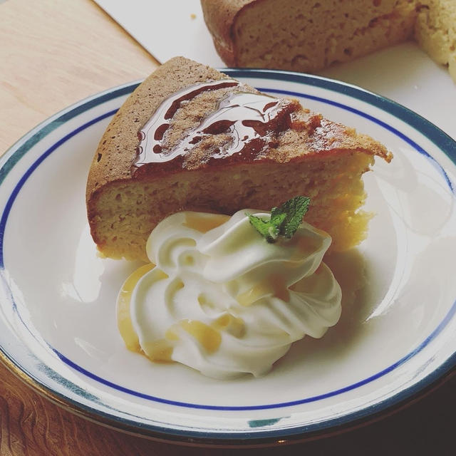 炊飯器でおからパウダーケーキ