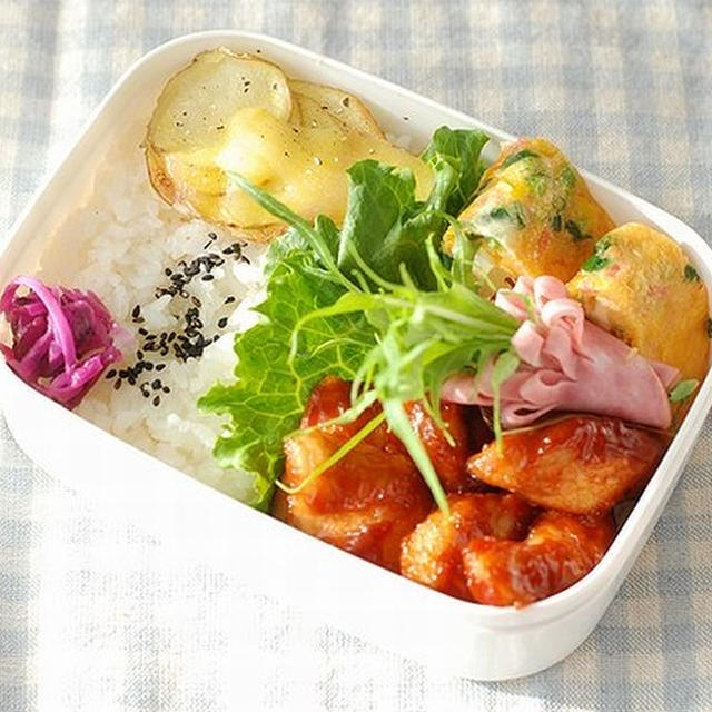 ◆鶏胸のケチャップ炒め弁当