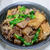 牛肉と厚揚げ、ちぎりこんにゃくの煮物&「神戸で食べたあっさりコク旨ラーメン」