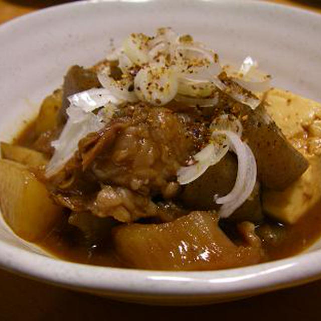 やっぱりうまいね。牛スジの味噌煮込み