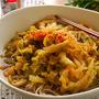 ?煮白菜のあえ蕎麦