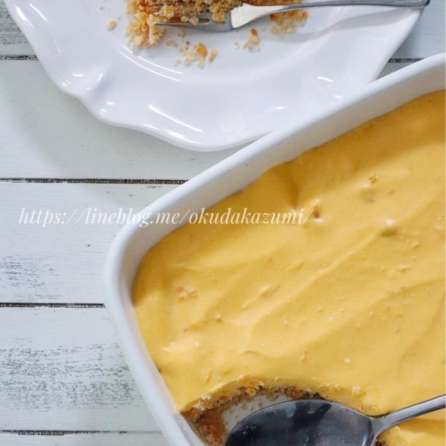 混ぜて冷やすだけ かぼちゃのスコップチーズケーキ By たっきーママ 奥田和美 さん レシピブログ 料理ブログのレシピ満載