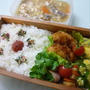 9月26日　豚汁とカキフライのお弁当
