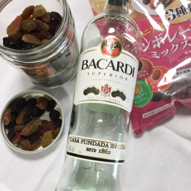 ラムレーズンの準備とコンビニスイーツ