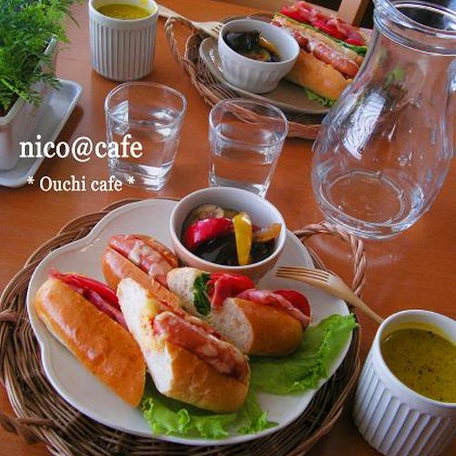 2種のホットドッグランチ☆