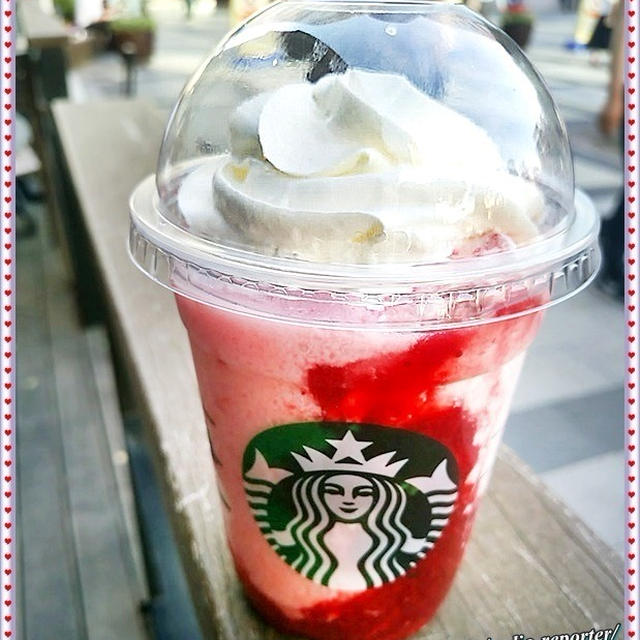 スタバ☆ストロベリー フラペチーノ