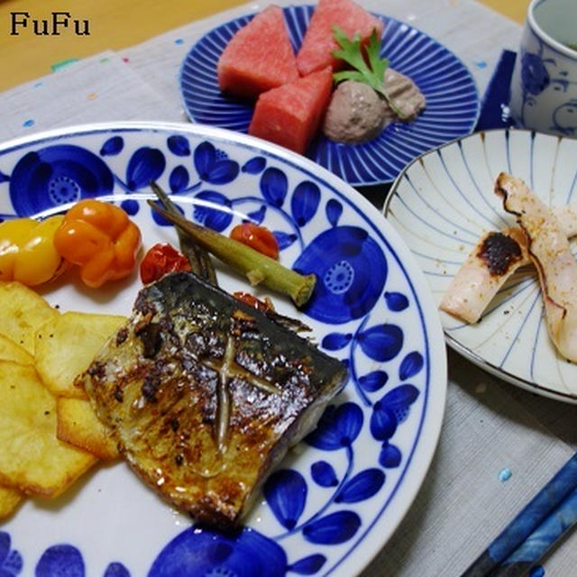 今日は塩麹の日です？？息子も好きな魚メニューできた♪