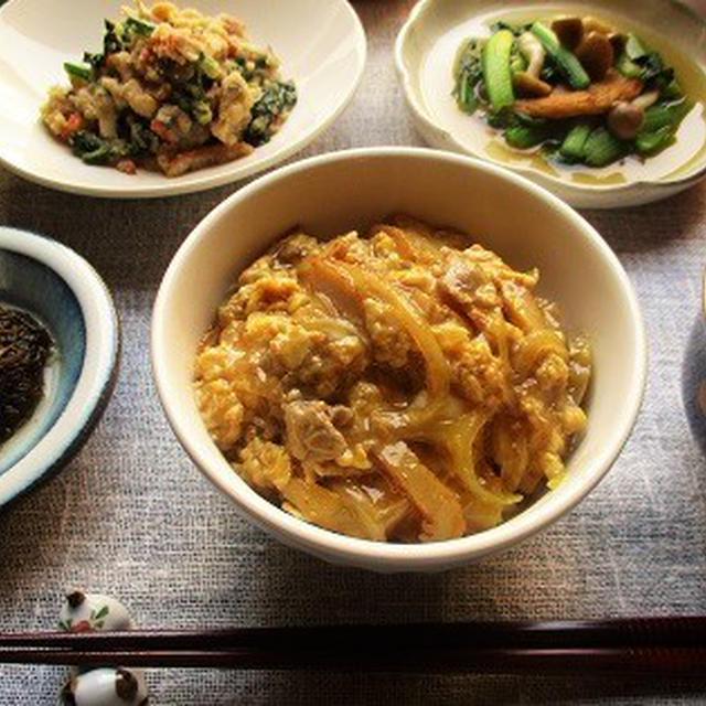 『ヤマキ割烹白だし』で親子丼を作ったり、かぼちゃときのこの煮物を作ったり♪