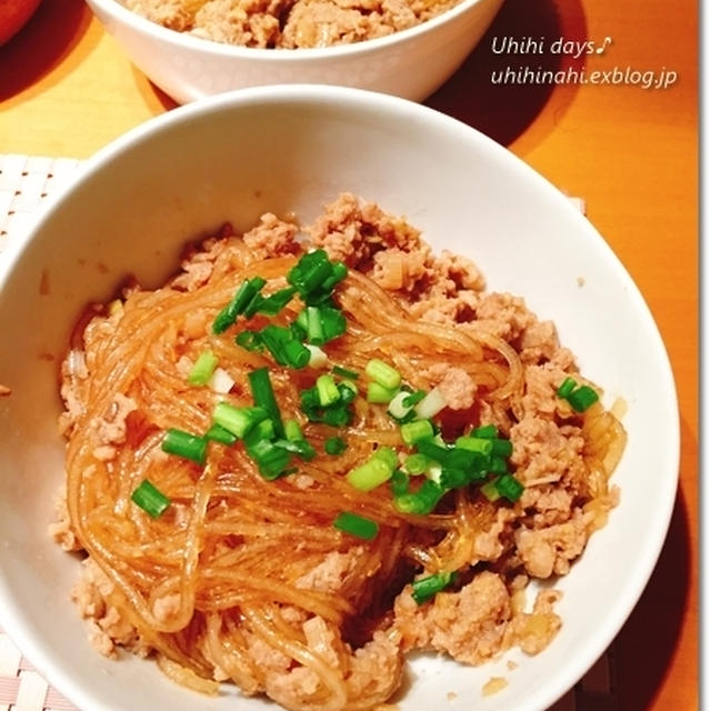 レンジで簡単♪　マーボー春雨