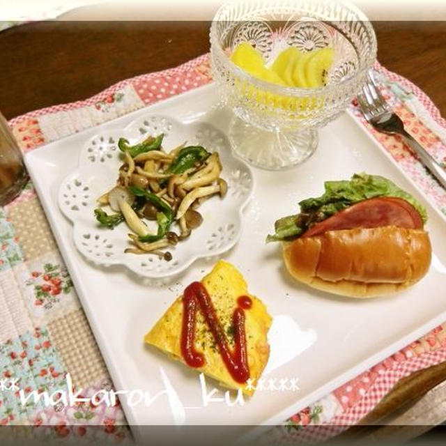 ハムロールパンde朝食＆からあげ弁当☆