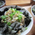 しらす海苔のっけご飯
