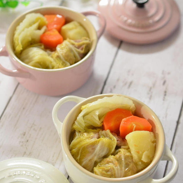 白菜使い切り♪梅風味の和風ポトフ