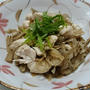 鶏胸肉とささがきごぼうのぽん酢炒め