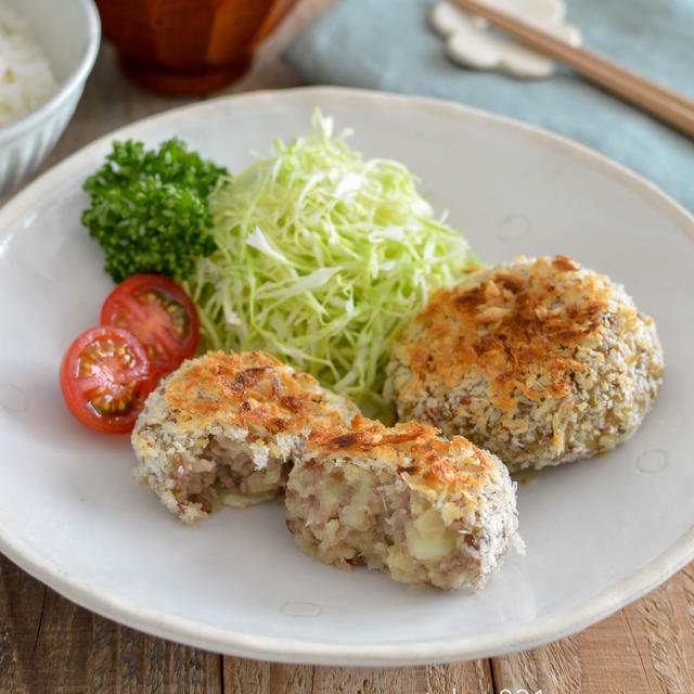 和風の焼きコロッケ。揚げずにトースターで焼いて簡単ヘルシー！【農家のレシピ帳】PR