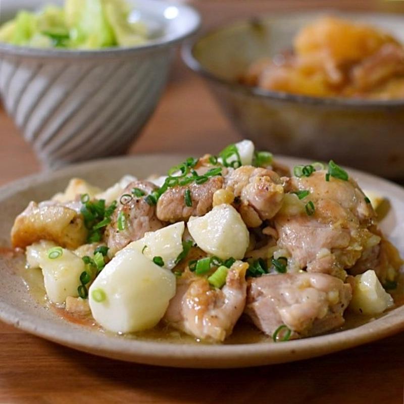 鶏肉と長いものナンプラー炒め