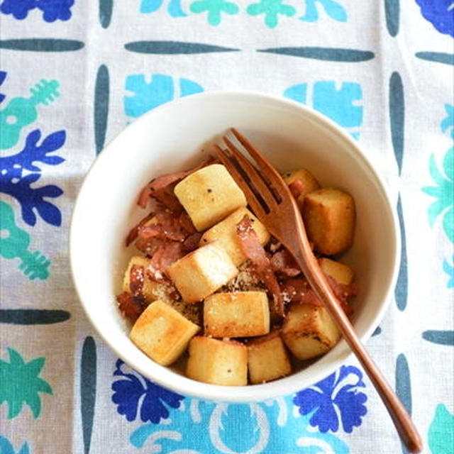 カリカリベーコンと高野豆腐の 香ばしおつまみ ☆