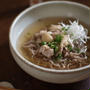 冷やし肉蕎麦。