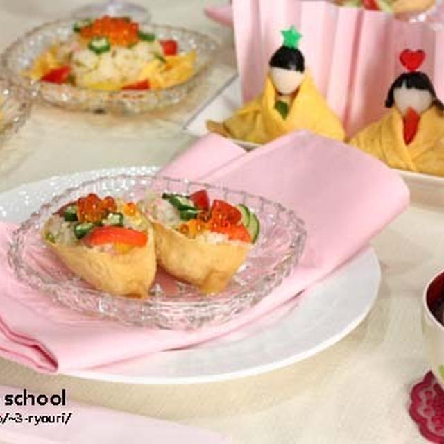 【料理教室】３月の親子レッスン「いなりケーキ＆雛人形とストウブ鍋の豚汁」と私のお料理。