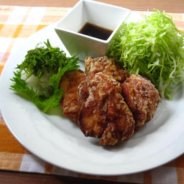 鶏の竜田揚げ withおろしポン酢