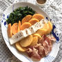 食べたら白和え^o^ 太秋と早秋で「白あえ風 コブサラダ」。
