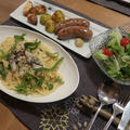 牡蠣のペペロンチーノでイタリア～ンな夕食　と　我が家の紅葉♪
