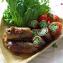 豚肉のいんげん海苔巻き 梅照焼き、とお弁当