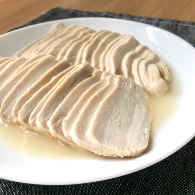 レンジでサラダチキン☆レモンだれ