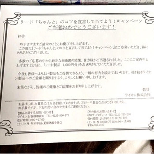 リード 当選