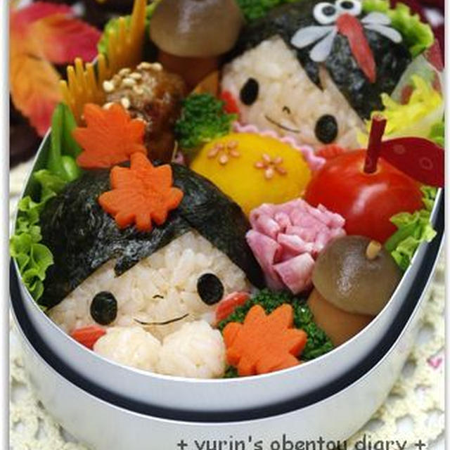 【すみませんっ】童謡＊まっかな秋っぽいお弁当♪