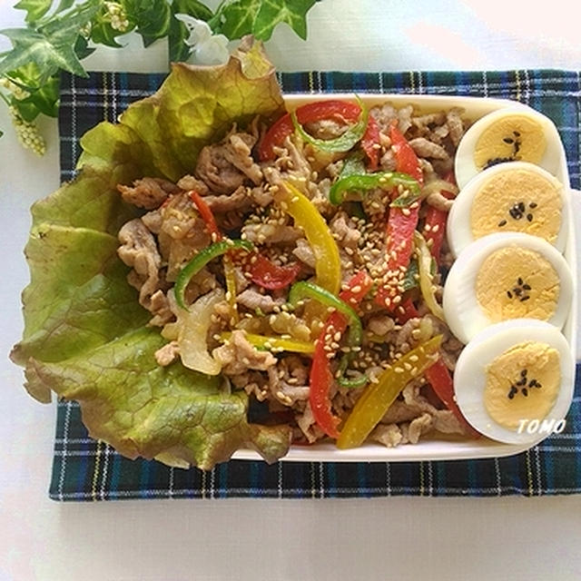 漬け込んで焼くだけ！焼肉のタレで豚肉のプルコギ弁当