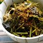 人参葉の海苔和え煮麺